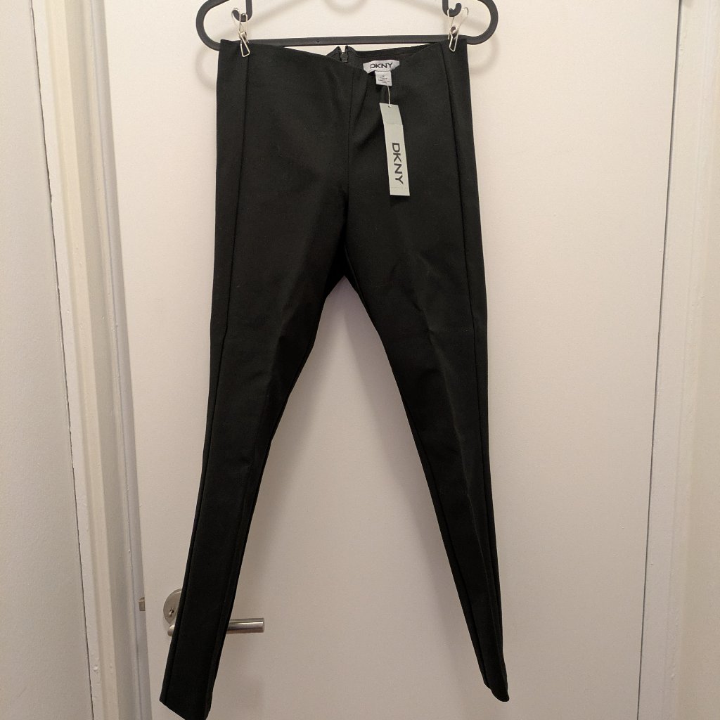 Dkny Black Pants Skinny/Straight Leg Women's Size 0 Nwt